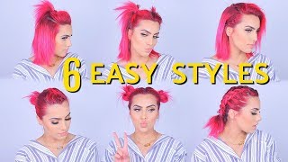 6 Easy Heatless Hairstyles For Short Hair!