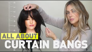How To Cut And Style Curtain Bangs