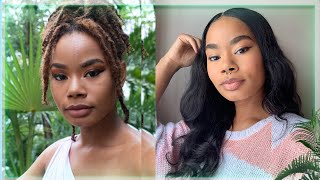 How To Wear Wig Over Your Locs - Flat + Easy + Quick Tutorial