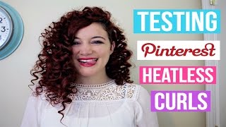 Testing Heatless Curls Hairstyles | Pinterest Inspired