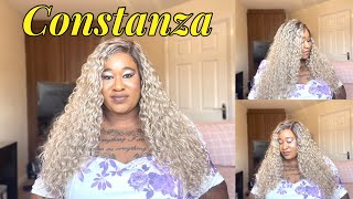 I Do Love A Blonde Wig  | Outre Constanza #Blondecurlywig #Outremeltedhairline #Outrehair #Outrewig