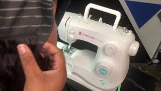 How To Make A Closure Wig On A Sewing Machine For Beginners| Dome Cap| Glueless Wig| Just Bleu Wigs