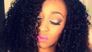 Malaysian Kinky Curly Install With Lace Closure Sewn Down!