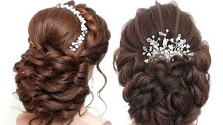 2 Wedding Hairstyles For Long Hair. Messy Bun. Medium Length Hairstyles