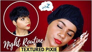 My Pixie Nightly Routine | Textured Pixie Cut | Relaxed Short Hair | Leann Dubois