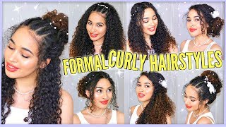 7 Best Curly Hairstyles For Prom, Graduation, Formals & Weddings! Naturally Curly