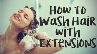 How To Wash Fusion, Weft, Tape, & Micro Ring Hair Extensions | Instant Beauty ♡