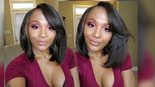 The Stylist Human Hair Blend Hd Lace Front Wig 13X6 Invisible Lace Frontal Wig Sheree  @Samsbeauty