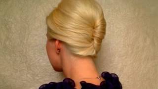 French Twist Hairstyle Tutorial For Short, Medium Long Hair Prom Wedding Updo