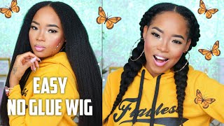 Rpg Show U Part Wig |  No Glue, No Sew In | 4C Natural Hair Blowout | Flawless Blend