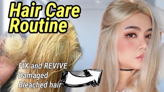 Reviving My Damaged Bleached Hair| Hair Care Routine Philippines | Polin Polin