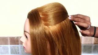 New Hairstyle For Girls On Party Wear//Easy Pretty Long Hair Hairstyle For Out Going/Quick Hairstyle