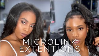 Microlinks On Natural Hair | Maintenance & Review | Vlogmas 1