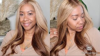Blond 22 Inch Highlights 13X5 T- Part Wig! Divaswigs