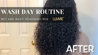 Full Wash Day Routine | Wet & Wavy Headband Wig | Luvme Hair