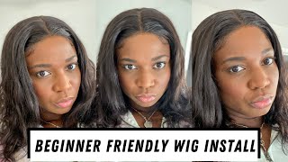 #Shorts Amazon Wigs Install Tutorial For Beginners | Amazon Wig | Lace Front Wig Install No Glue