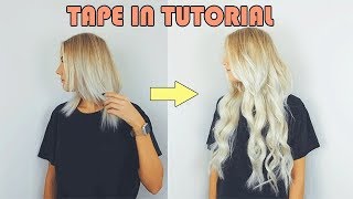 How To Apply Tape In Hair Extensions At Home - Ft. Vp Fashion