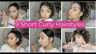 9 Quick And Easy Short Curly Hairstyles