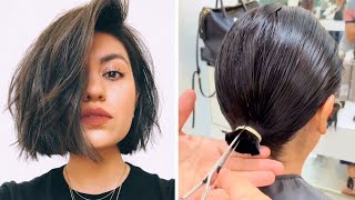 12 Popular Bob Haircut Ideas In 2020 | Women Short Haircut Tutorial | Trendy Hair Compilation