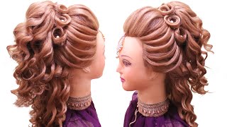 Bridal Hairstyles For Long Hair L Latest Wedding Hairstyles L Curly Hairstyles L Long Hairstyles