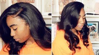 No Leave Out, No Glue, Using 360 Lace Frontal Wig! | Install And Styling