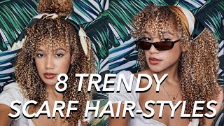 Natural Curly Hairstyles | Blogger Scarf Hairstyles