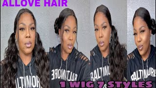 7 Ways To Style 4X4  Loose Wave Lace Closure Wig/ Feat Allove Hair
