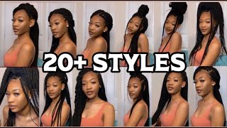 How To Style Box Braids In 20+ Ways *Easy*