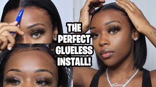 The Perfect Glueless Install! | Glueless Lace Frontal Install Ft Afsisterwig