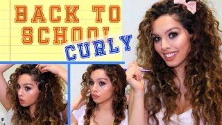 4 Easy Back To School 2014 Curly Hairstyles ♡