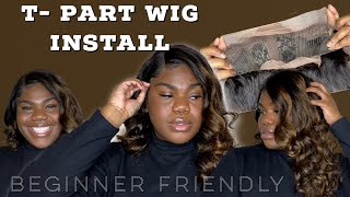 T- Part Frontal Lace Wig Glueless Install Ft. Nadula Hair ( In- Depth & Beginner Friendly)