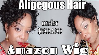 Amazon Pixie Cut Lace Wig: Aligegous Hair