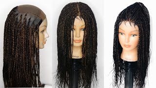 Diy Braided Wig Without Lace Closure | Feathers Box Braid Wig