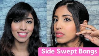 Bangs Haircut: How To Cut Your Own Side Swept Bangs(Like A Bawse 2019)