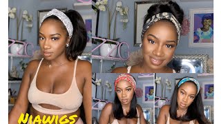 No Lace No Case| Easy Headband Wig Install In Under 5 Minutes Ft.Niawigs