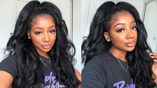 This U-Part Wig Looks Exactly Like My Hair! Half Up Half Down With A U-Part Wig | Rpgshow