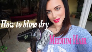 How To Blow Dry Medium Length Hair