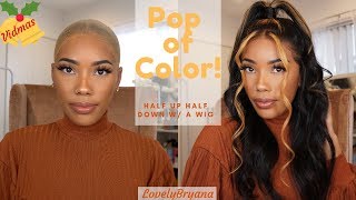 Pop Of Color! | Half Up Half Down W/ 360 Wig | Wowafrican X Lovelybryana