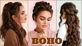 Quick Heatless Hairstyles For Fallboho Hair Tutorial
