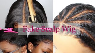 Fake Scalp Wig Install | 6In Part Lace Frontal Wig Ft. Rpghair