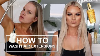 How To Wash Tape In Hair Extensions