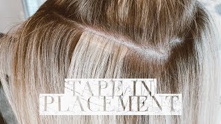 Tape In Extension Placement For Fullness + Highlights