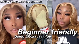 Simple Step By Step 360 Lace Install | Beginner Friendly | Using Ericka Jay Glue Ft Premium Lace Wig
