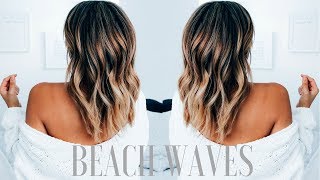 How To Create Beachy Waves On Medium Length Hair | Ashley Bloomfield