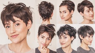 How To Style A Pixie Cut With Bangs Hair Tutorial