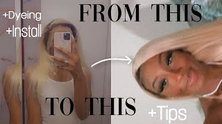 Brown Roots On A Blonde Wig + Toning|Ft. Amazon Wig