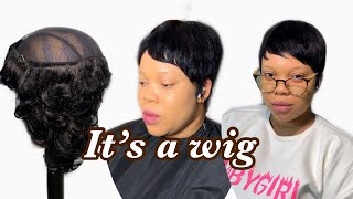 How To Make  Pixie Cut Wig |Beginner Friendly Short Hair #Louisihuefo #Shorthairtutorial
