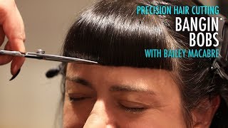 How To Bob Haircut With Bangs - Hair Tutorial