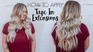 How To Apply Tape-In Extensions