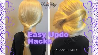 How To Do Easy Updos And Hairstyles ( Hair Hack ) Pagans Beauty